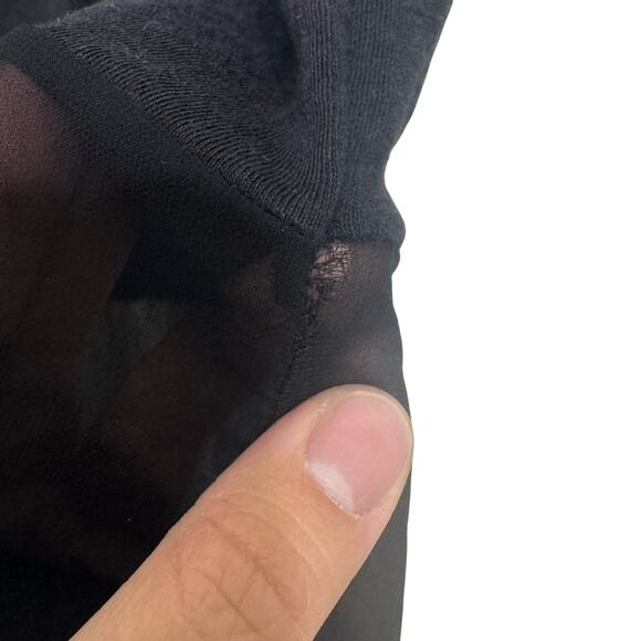 Rag & Bone Black Asymmetrical Sheer Layered Tank Top Women's Size Small - Picture 7 of 9